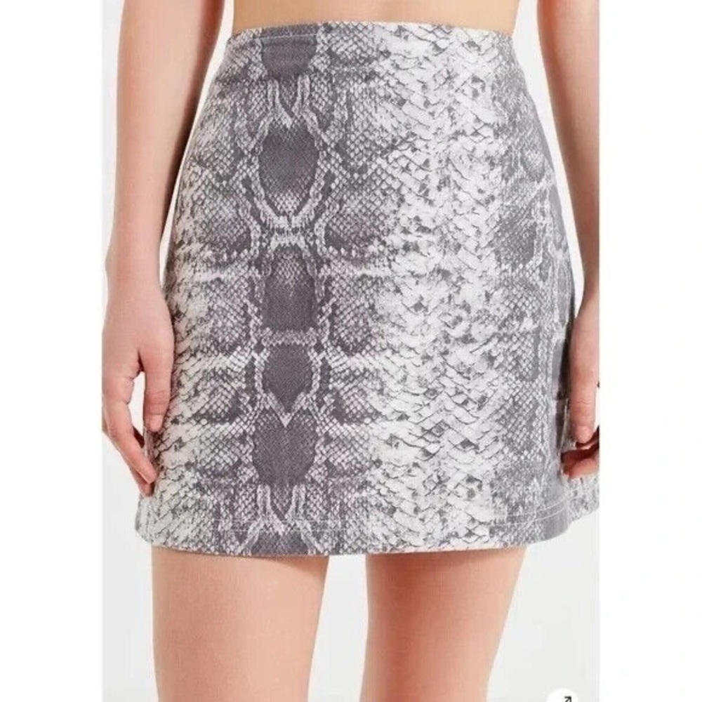 Urban Outfitters BDG Snake Print mini skirt